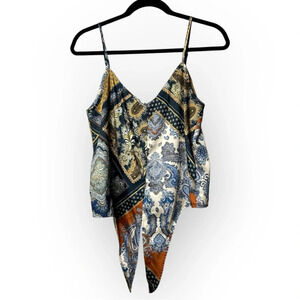 H&M Paisley Crop Tie Up Tank 6